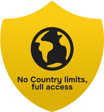 No Country limits, full access